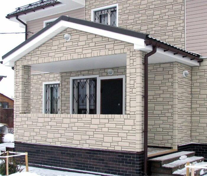 Каркасный дом с отделкой полипропиленовые панели
